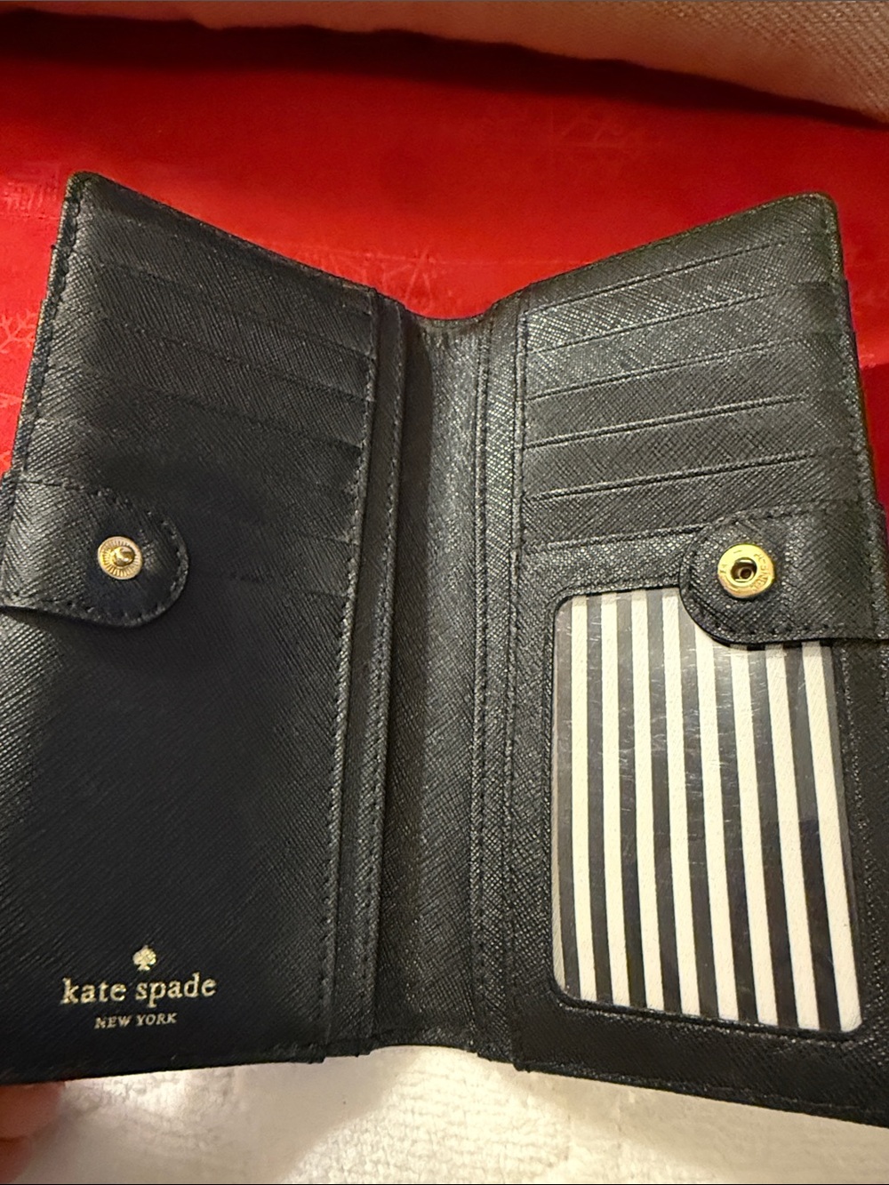 kate spade Black Wallet with Gold Logo - Picture 5 of 8